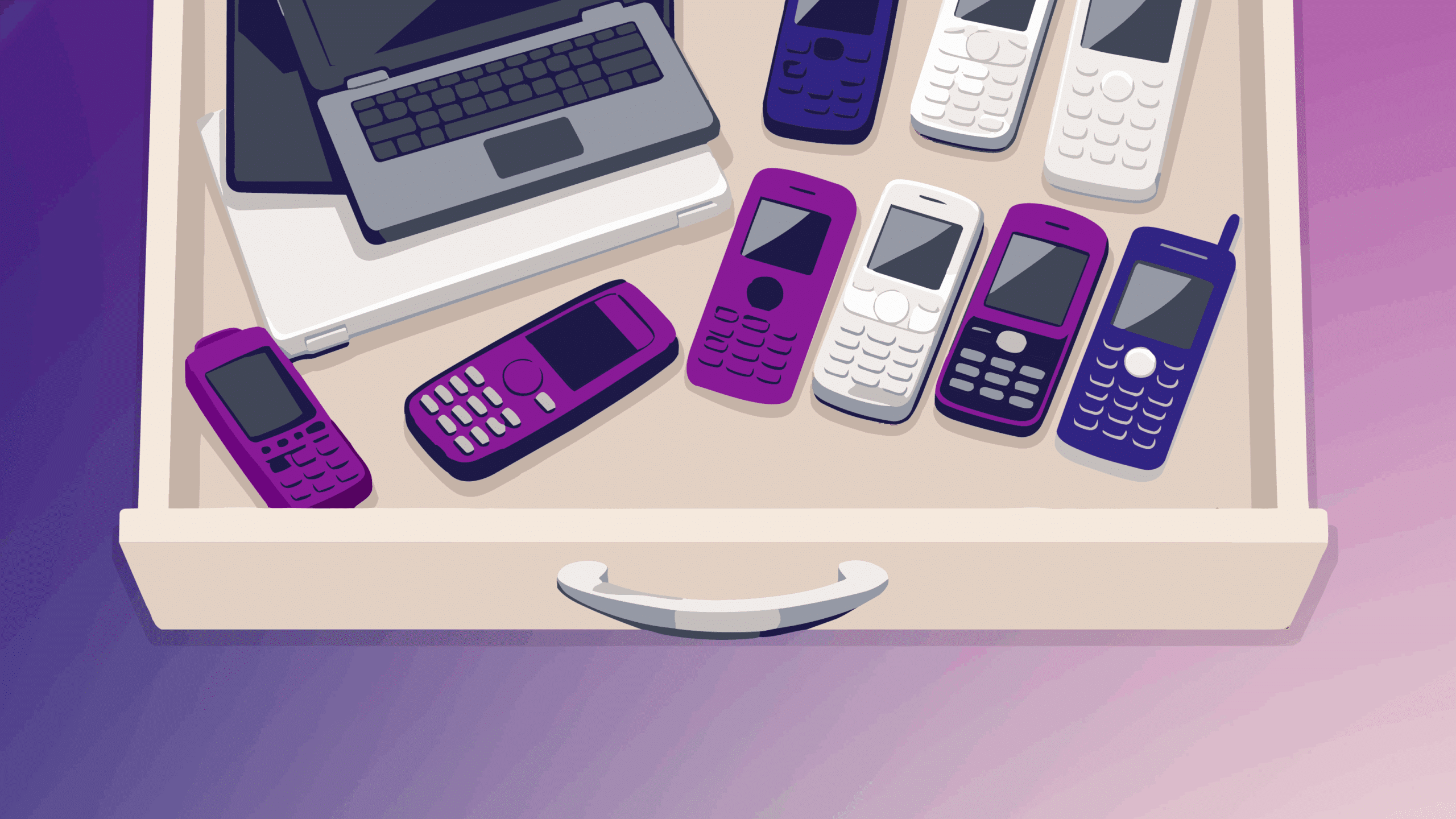 Old phones and devices
